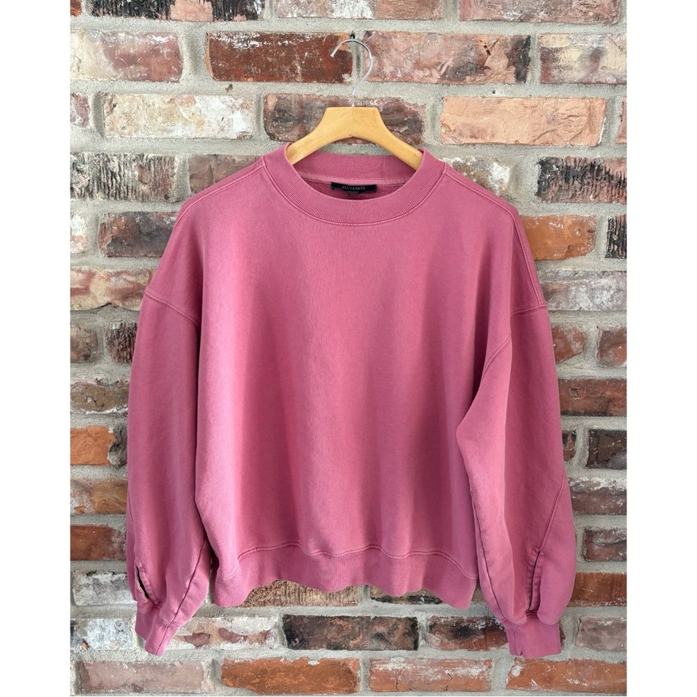 All Saints Dusty Rose Crewneck Sweatshirt